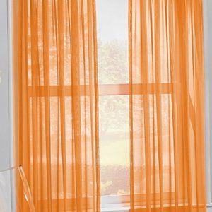 Sheer Rod Pocket Panel Curtains Four Panels